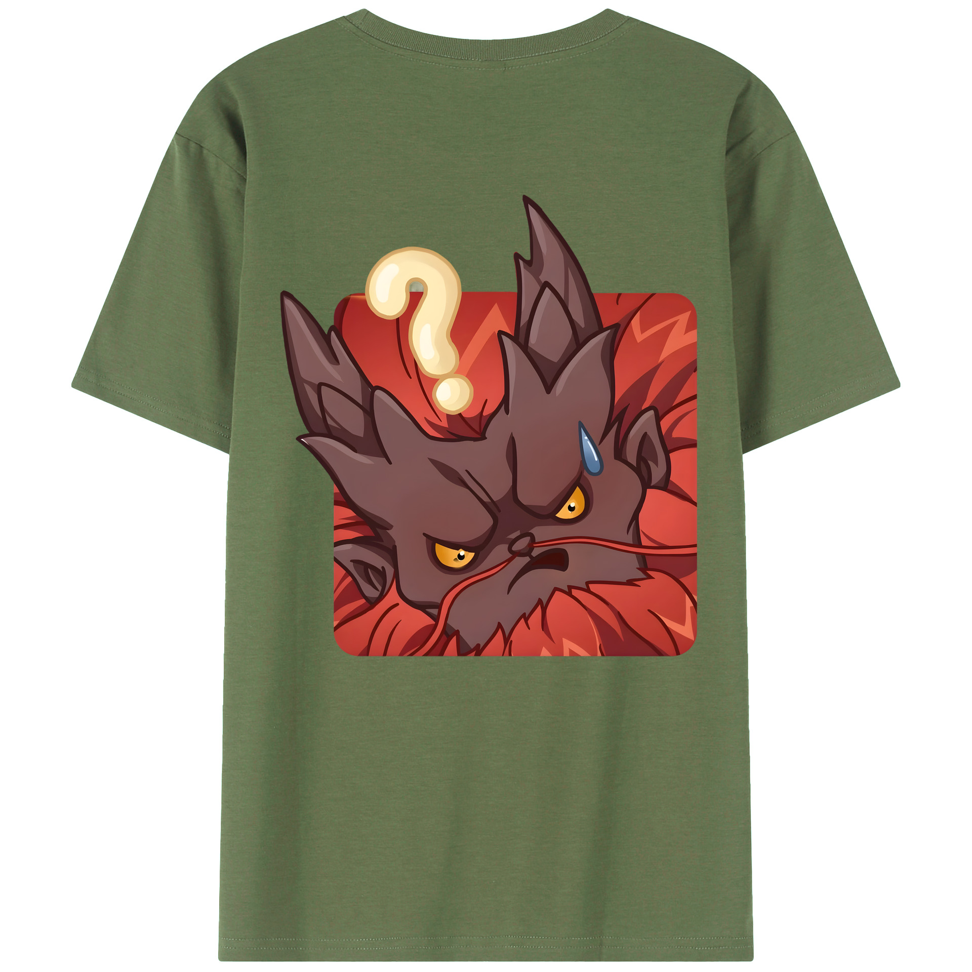 （画像用） Ne Zha 2 ナタ 魔童の大暴れ 綿100％ メンズ半袖Tシャツ（バックプリント） 通気性